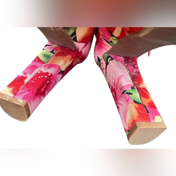 Jeffrey Campbell Floral Lita-Fab Platform heels boots. Sz.7 - Picture 8 of 9